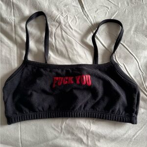 Black sports bra XS